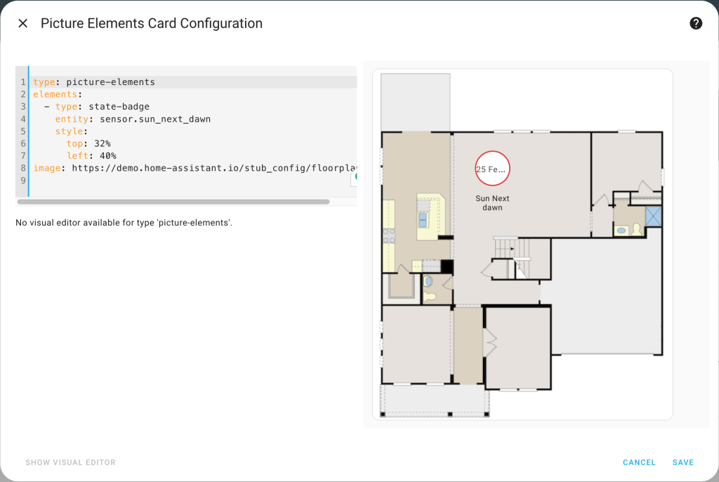 Control your house in Home Assistant with a Picture Elements Card ...
